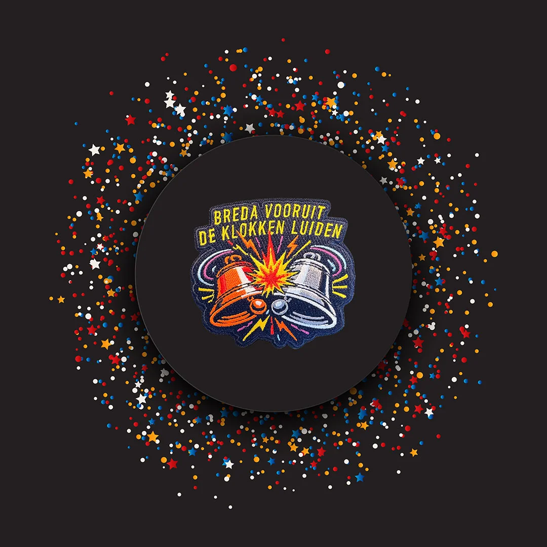 Breda vooruit - Bredaklokkenembleem carnavalkielegat - IN096-13