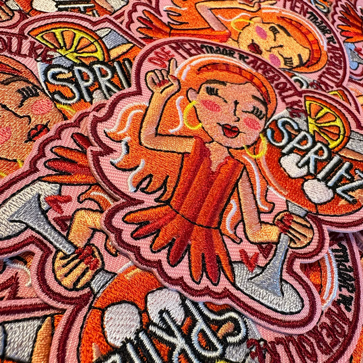 Aperolleke Spritz - Carnavalkielegat apperollekeembleem - IN075-09
