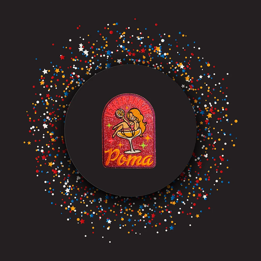 Poma - Pomaglittercarnavalsemblemen kielegatbreda - IN091-06
