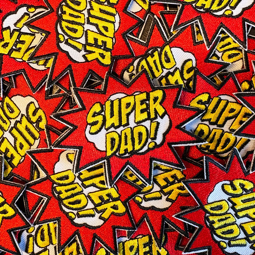 Super Dad - Superpapa carnavalsemblemen kielegatbreda - IN077-08