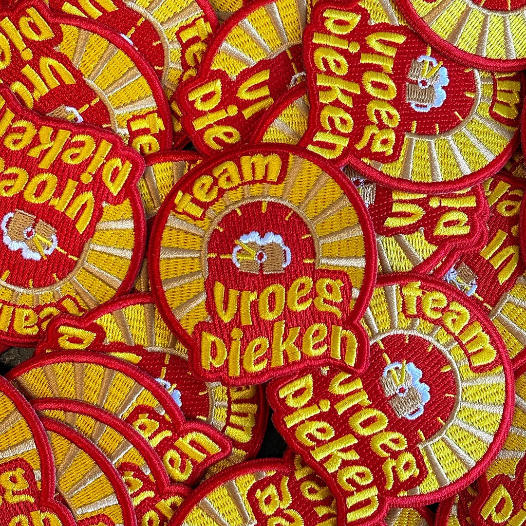 Team Vroeg Pieken - Teamvroegpieken carnavalsembleem - IN069-10